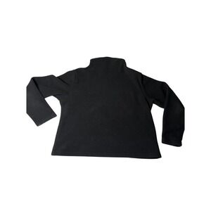 L.L. Bean Polartec Fleece Pullover Womens XL Black Mock Neck Long Sleeve 0BGD5